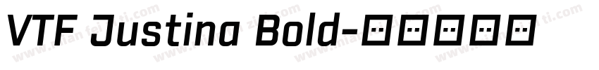 VTF Justina Bold字体转换